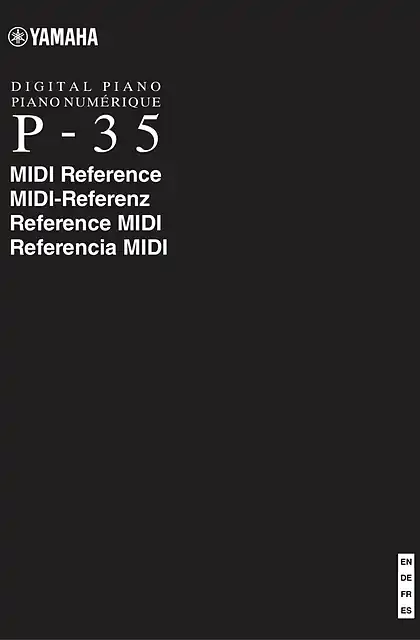 yamaha雅马哈P-35 MIDI Reference